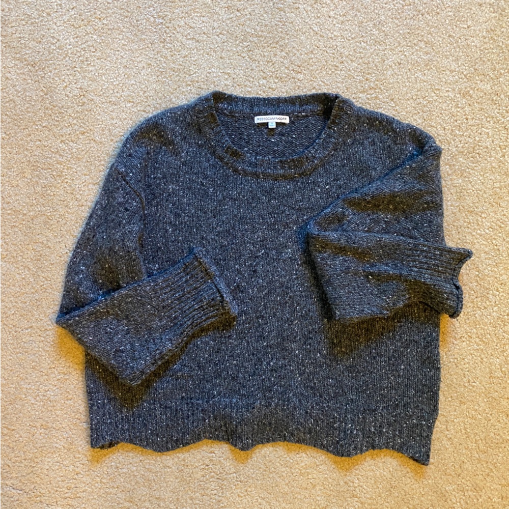 Merino Wool Scallop Hem Cecelia Sweater by Rebecca Minkoff